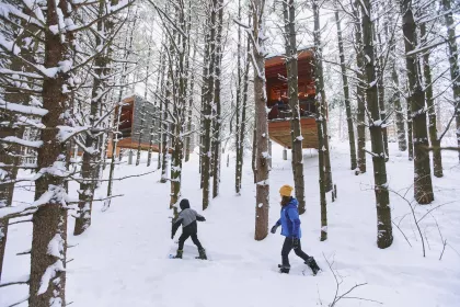 Snowshoeing in Whitetail Woods Regional Park