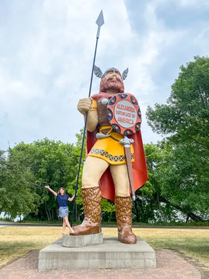 Big Ole statue in Alexandria