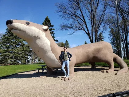 Otto the Otter in Fergus Falls