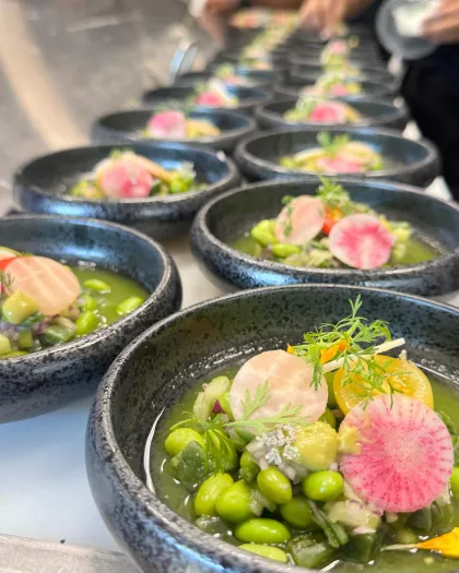 Nopales ceviche at El Sazon Cocina &amp; Tragos