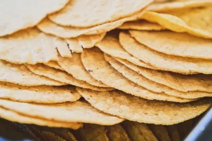 Freshly made corn tortillas at Oro by Nixta