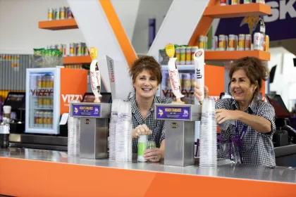 One of the bars at U.S. Bank Stadium