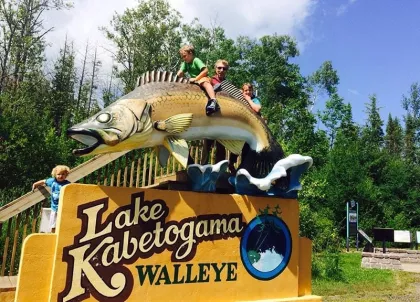 Lake Kabetogama Walleye statue
