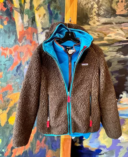 A couple colorful layers at Duluth Gear Exchange
