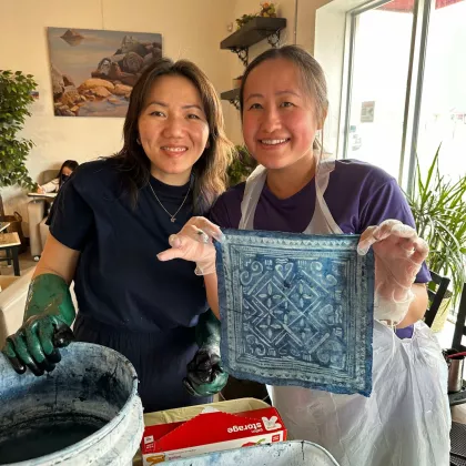A shibori class at Minneapolis' Textile Center
