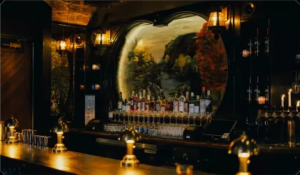 The elegant bar at Aster House
