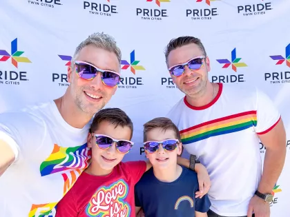 2 Dallas Dads at the Twin Cities Pride Festival