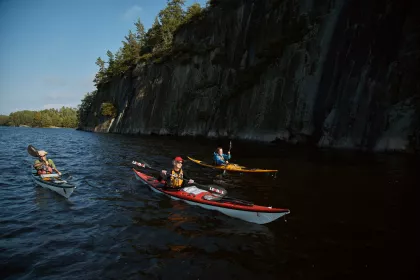 Paddlers at Voyageurs National Park