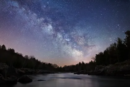 The Milky Way lights up the skies around Jay Cooke State Park