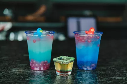 A round of drinks at Quarterdeck Resort