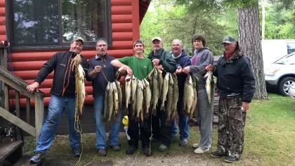 The catch of the day at Eagle Nest Lodge