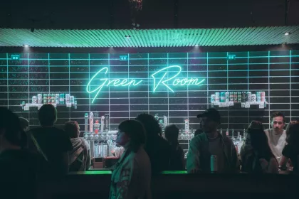 The bar at Green Room