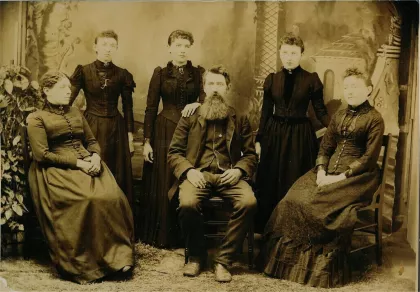 A family portrait of Laura Ingalls Wilder