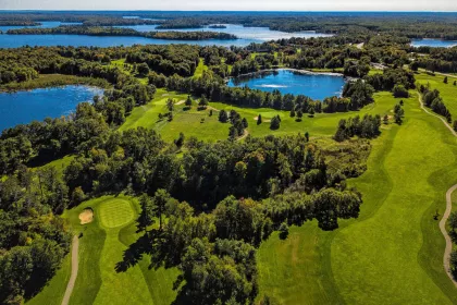 The golf course at Ruttger's Bay Lake Resort