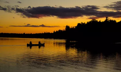 Canoeing in Bear Head Lake State Park