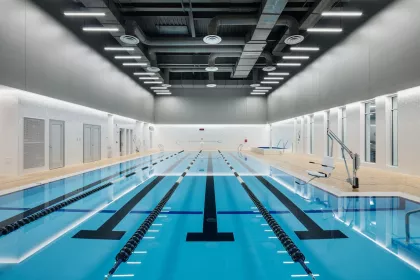 The swimming pool at Gavidaae Commons' YMCA