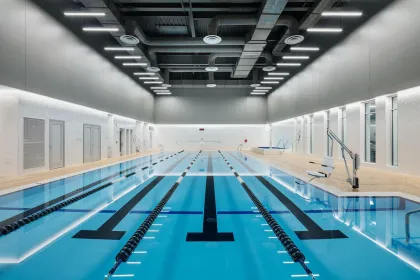 The swimming pool at Gavidaae Commons' YMCA