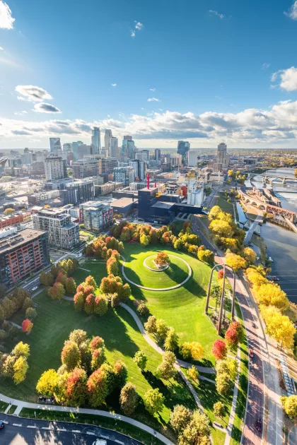Gold Medal Park and the Mississippi Riverfront