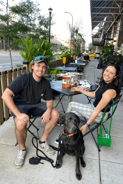 The patio at EaTo
