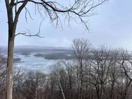 Great River Bluffs State Park during winter