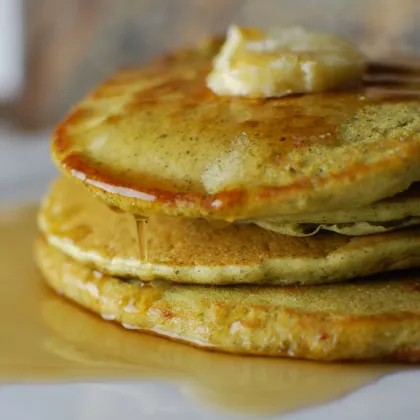 A short stack of Keys pancakes at The Foshay
