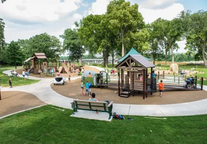 Kids playing at Wabun Picnic Area