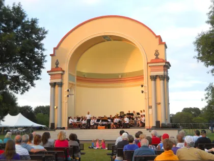 A concert at Winona's historic bandshell