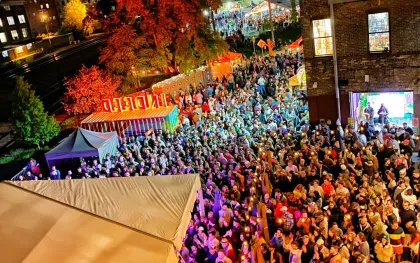 A Solar Arts Building view of Art-a-Whirl