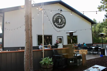 The patio at Disgruntled Brewing in Perham