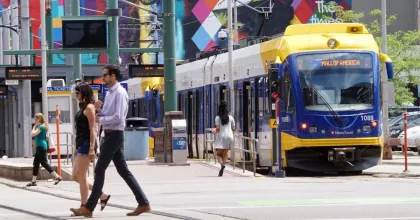 The Metro Blue Line to Mall of America