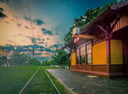 The Princess Depot station at Minnehaha Falls