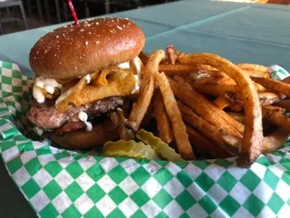 The Couch Potato burger at Shamrocks