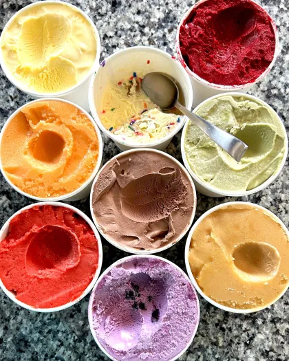 Ice cream flavors at FrioFrio