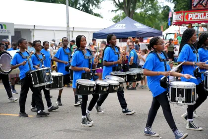 The daily parade near the Minnesota State Fair's Kidway
