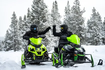 A couple Arctic Cat riders