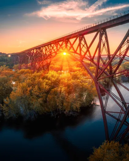 The Kettle River Bridge on the Soo Line North ATV Trail