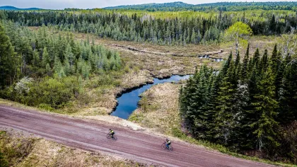 Le Grand du Nord gravel bike race in Grand Marais