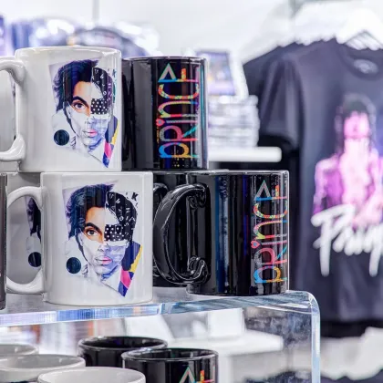 The Prince pop-up store at MSP Airport