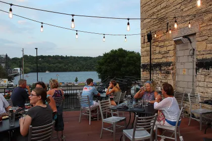Brick &amp; Bourbon's patio in Stillwater
