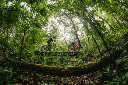 Lebanon Hills Mountain Bike Wood Bridge