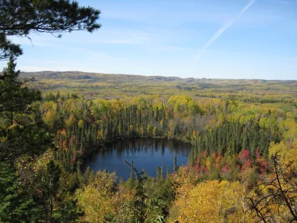 A fall view on the North Country National Scenic Trail