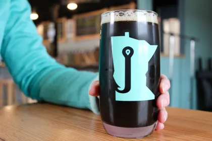 A pint at Bemidji Brewing