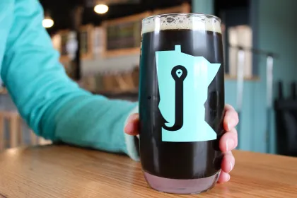 A pint at Bemidji Brewing