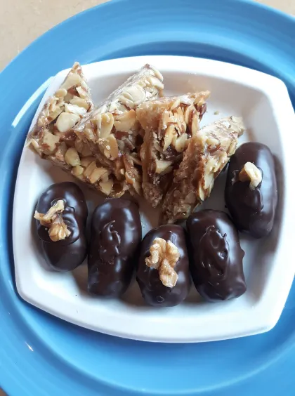 Peanut butter logs and almond bites at Wild Hare Bistro &amp; Coffeehouse