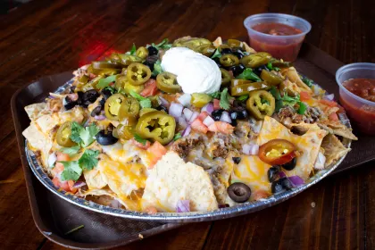 Macho Nachos at Zorbaz