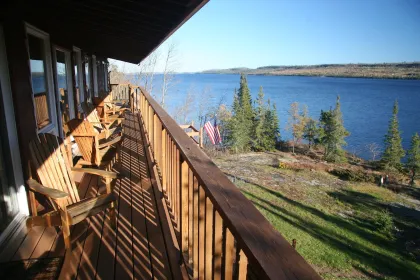 The view from Borderland Lodge's suites