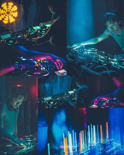 AKKO DJs at Enigma, an underground techno party at Red Sea Bar and Restaurant