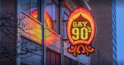 Gay 90s sign