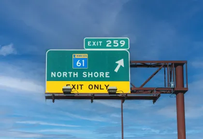 Highway 61 sign in Duluth