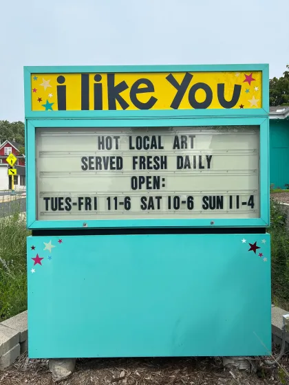 The sign outside I Like You